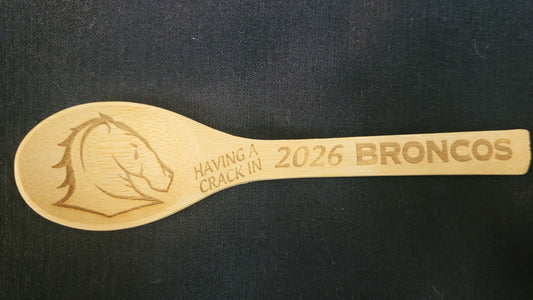 2. BRONCOS "Having a Crack" 2026 Team Wooden Spoon ✅ FREE SHIPPING AUSTRALIA-WIDE