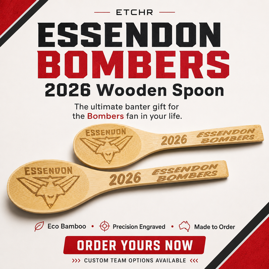 3. ESSENDON Wooden Spoon 2026 ✅ FREE SHIPPING AUSTRALIA-WIDE